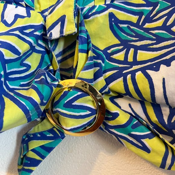 Island Republic Floral sleeveless blouse with cute tie, size XL - Picture 3 of 14